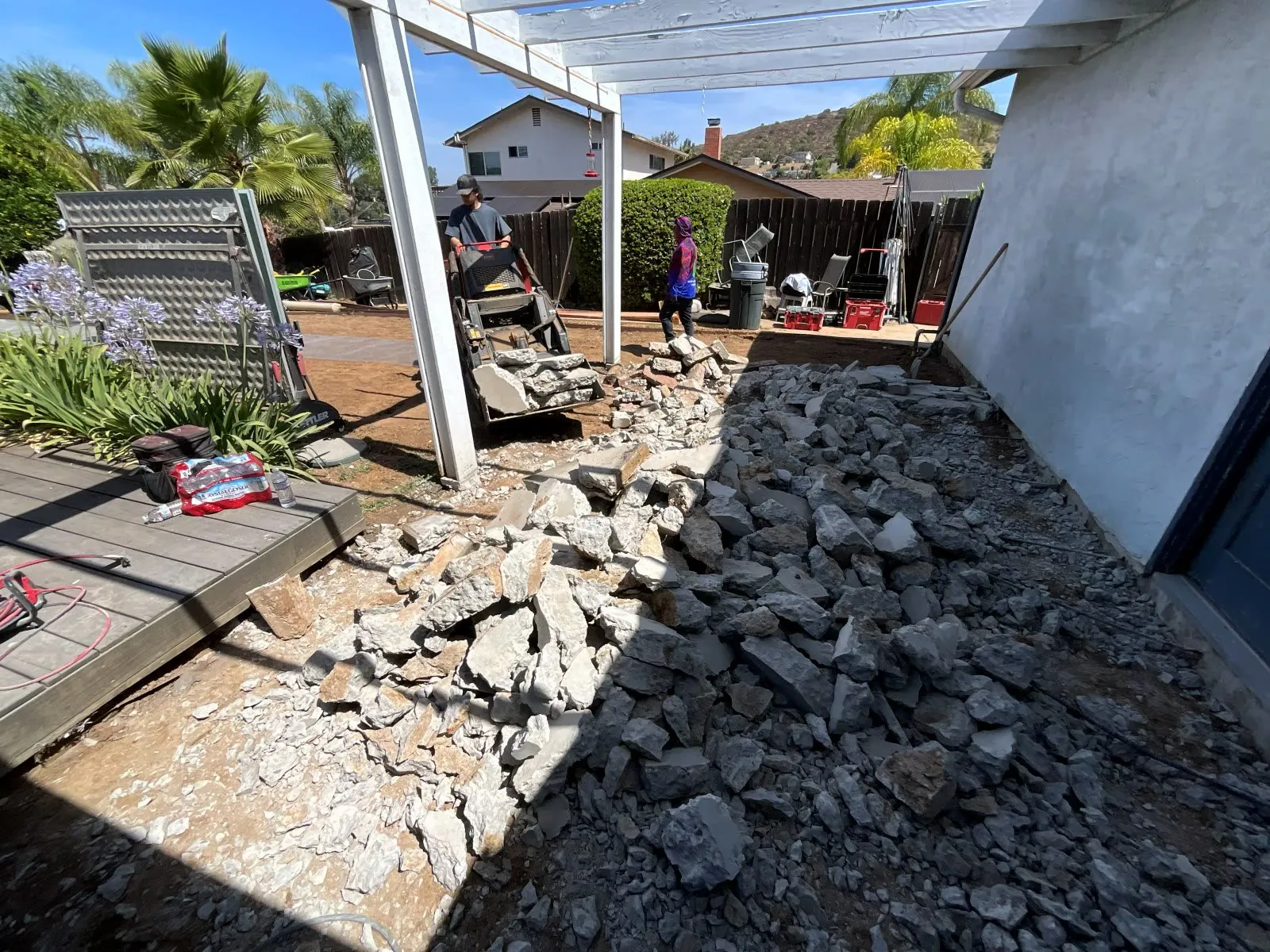 Landscape project in Chula Vista