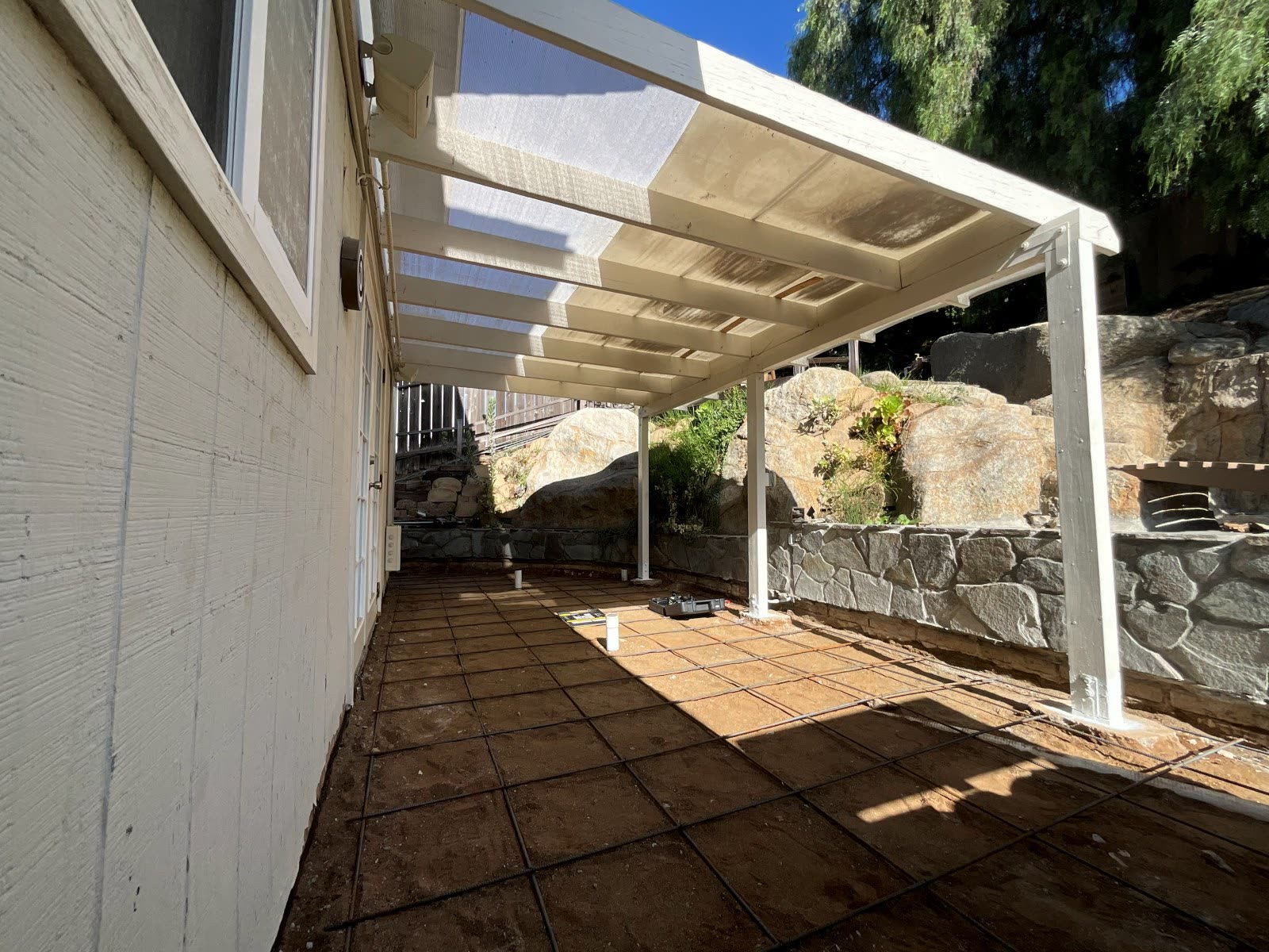 Patio cover installation in Chula Vista